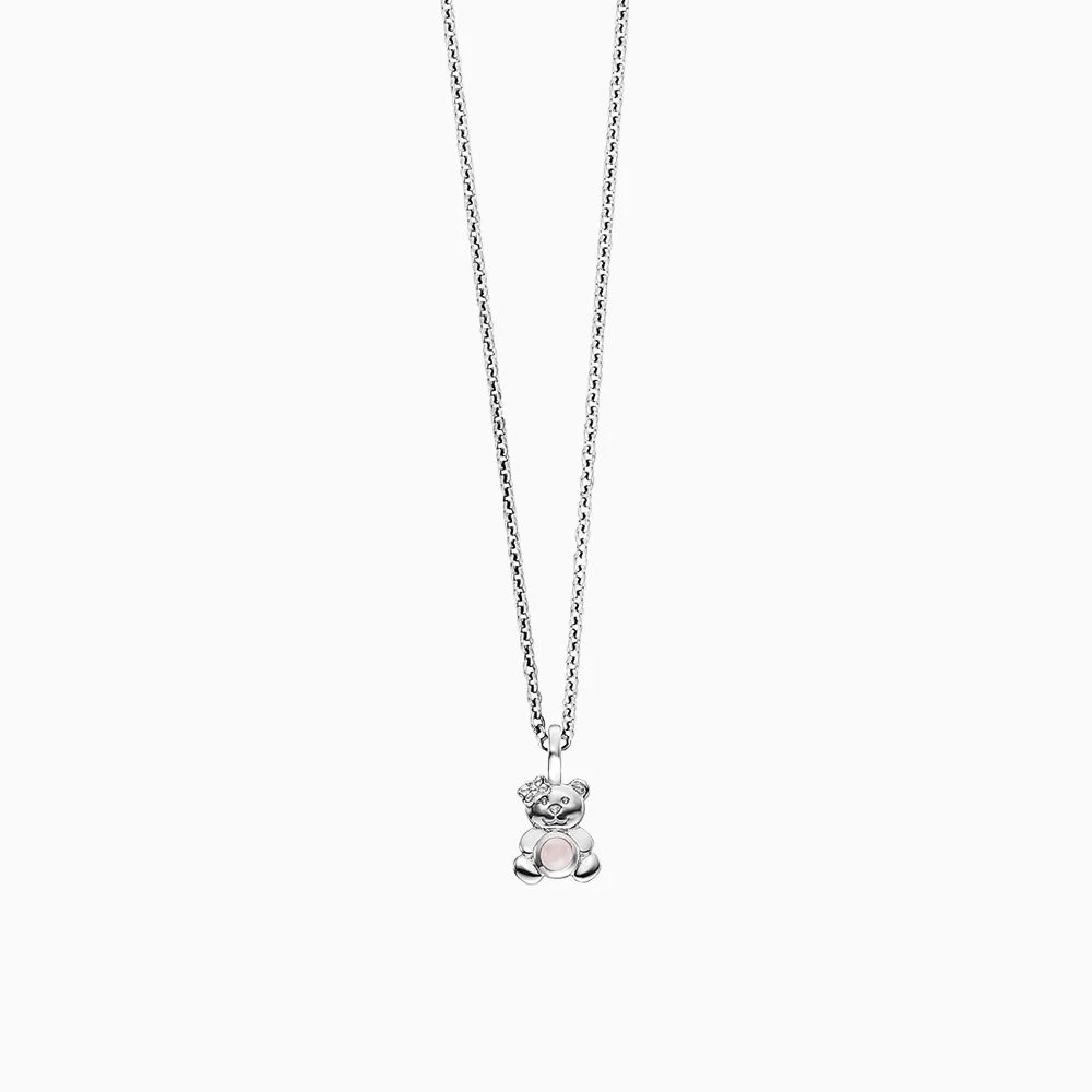 Engelsrufer Kinder Kette Teddy Silber mit Rosenquarz Engelsrufer Kinder Kette Teddy Silber Mit Rosenquarz -Engelsrufer Kette Verkäufe hen teddy rq