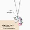 Engelsrufer Mädchen-Kinderkette Silber Mit Farbigem Einhorn Anhänger -Engelsrufer Kette Verkäufe hen unicorn012