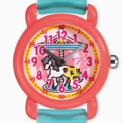 Engelsrufer Analoge Kinder Uhr Karrusell, Karrusselpferd, Girlande Inkl. Stiftemäppchen -Engelsrufer Kette Verkäufe hewa carousel 1